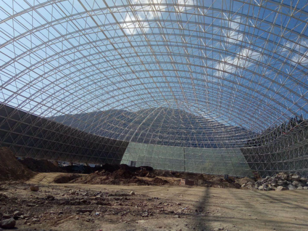 大安干煤棚网架加工案例