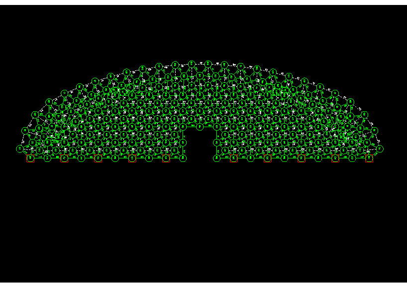 大安锡林浩特91跨，1000米长干煤棚网架设计