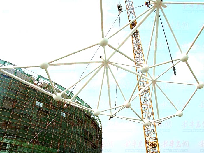 大安体育馆网架安装