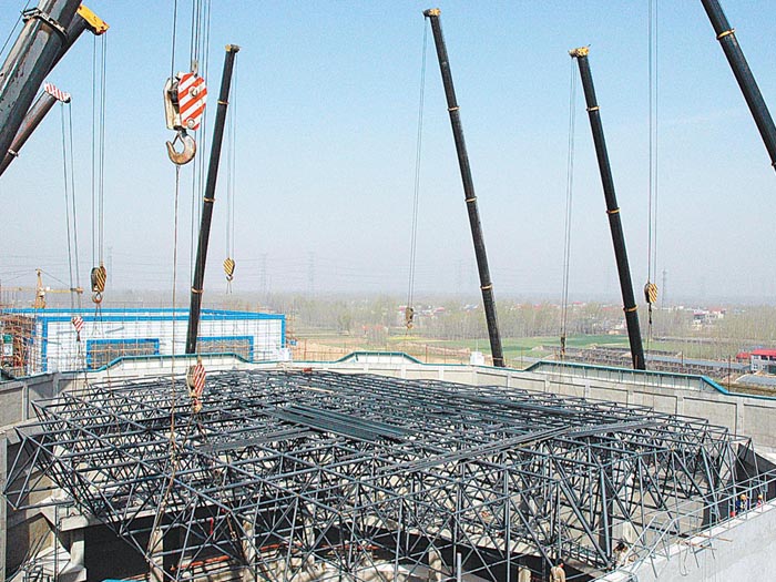 大安网架高空滑移法